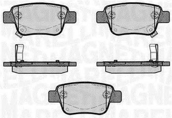 MAGNETI MARELLI 363916060403 Комплект гальмівних колодок, дискове гальмо