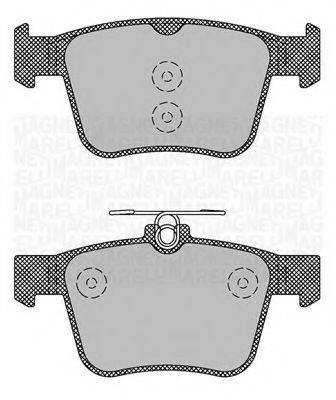 MAGNETI MARELLI 363916060713 Комплект гальмівних колодок, дискове гальмо