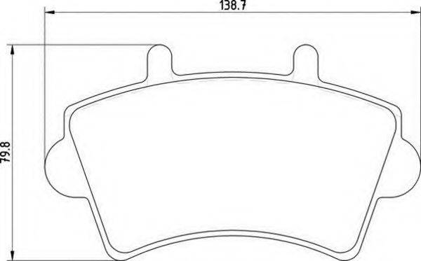 MAGNETI MARELLI 363700201310 Комплект гальмівних колодок, дискове гальмо