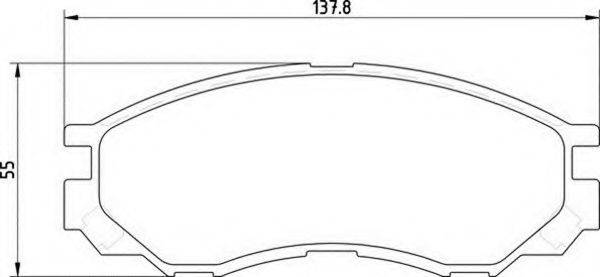 MAGNETI MARELLI 363710203123 Комплект гальмівних колодок, дискове гальмо