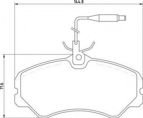 MAGNETI MARELLI 363700205039 Комплект гальмівних колодок, дискове гальмо