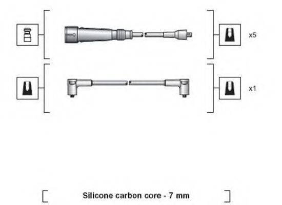 MAGNETI MARELLI 941318111032 Комплект дротів запалювання