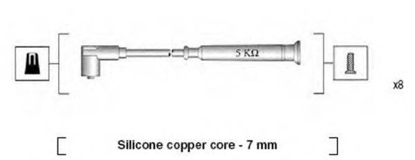 MAGNETI MARELLI 941045270514 Комплект дротів запалювання