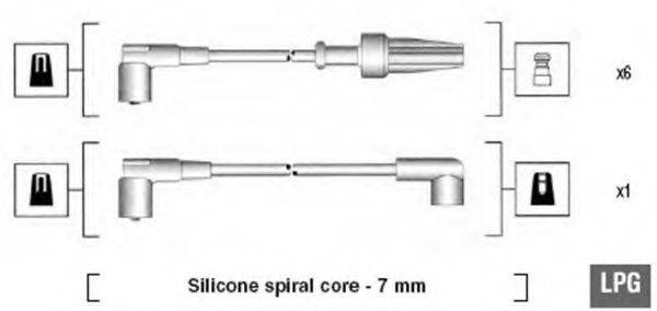 MAGNETI MARELLI 941105230646 Комплект дротів запалювання