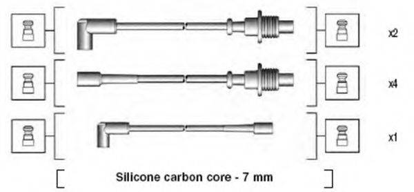 MAGNETI MARELLI 941135100699 Комплект дротів запалювання