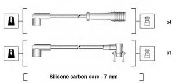 MAGNETI MARELLI 941145320729 Комплект дротів запалювання