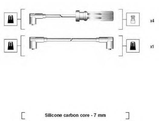 MAGNETI MARELLI 941215100795 Комплект дротів запалювання