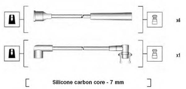 MAGNETI MARELLI 941215130798 Комплект дротів запалювання