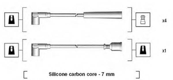 MAGNETI MARELLI 941255100820 Комплект дротів запалювання