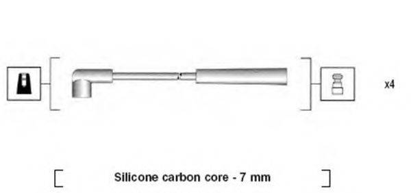 MAGNETI MARELLI 941325110903 Комплект дротів запалювання