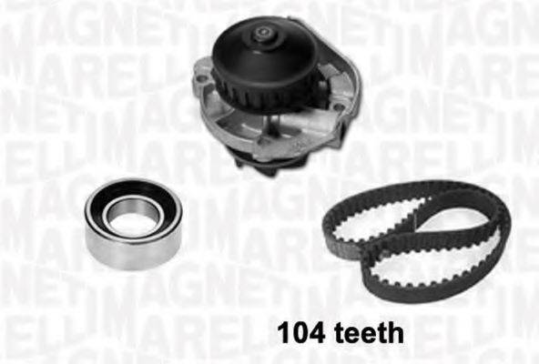 MAGNETI MARELLI 341401580001 Водяний насос + комплект зубчастого ременя