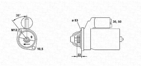 MAGNETI MARELLI 943241035010 Стартер