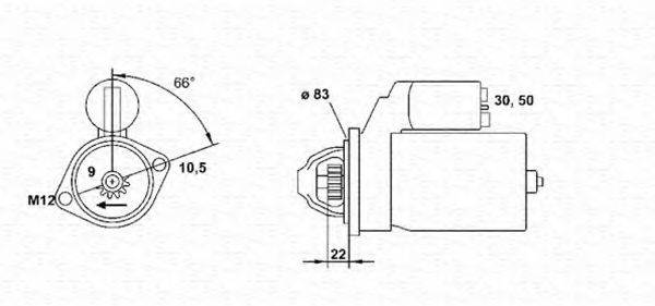 MAGNETI MARELLI 943251644010 Стартер