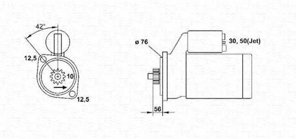 MAGNETI MARELLI 943253108010 Стартер