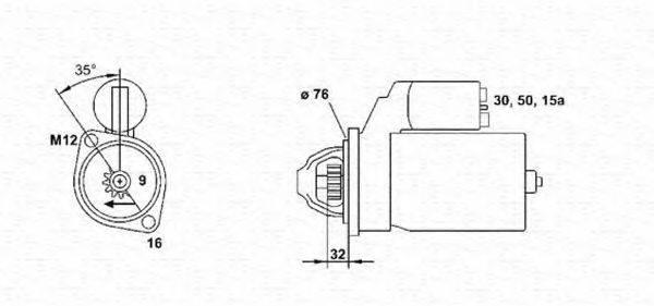 MAGNETI MARELLI 943253145010 Стартер