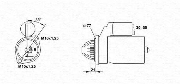 MAGNETI MARELLI 943253210010 Стартер