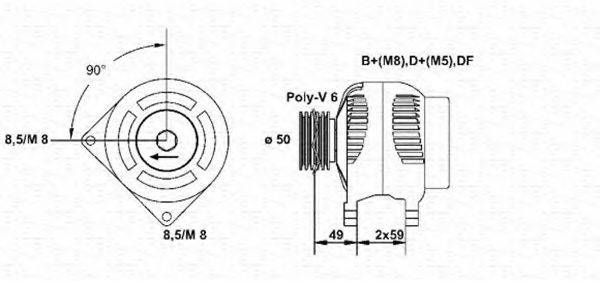 MAGNETI MARELLI 943346002010 Генератор