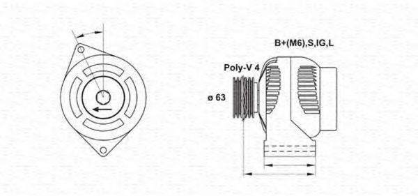 MAGNETI MARELLI 943346008010 Генератор