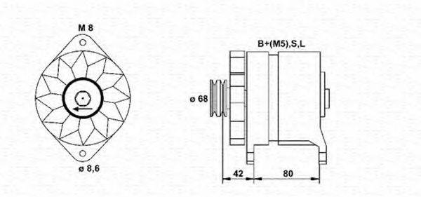 MAGNETI MARELLI 943346012010 Генератор