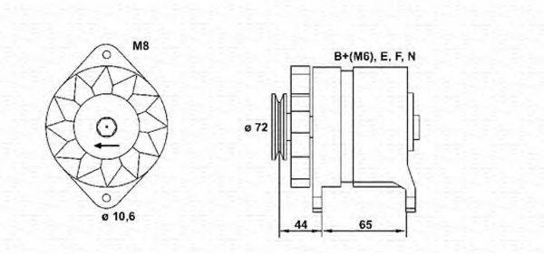 MAGNETI MARELLI 943346018010 Генератор