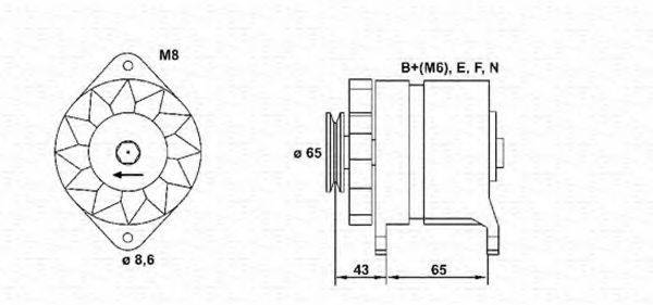 MAGNETI MARELLI 943346041010 Генератор