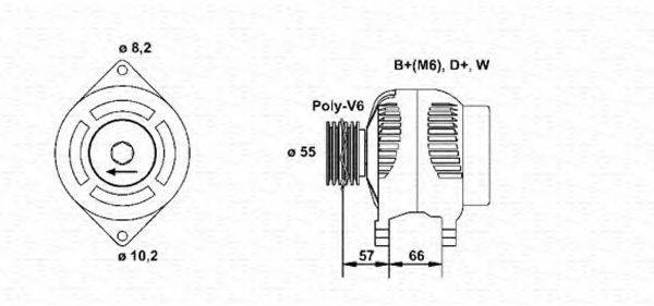 MAGNETI MARELLI 943346200010 Генератор