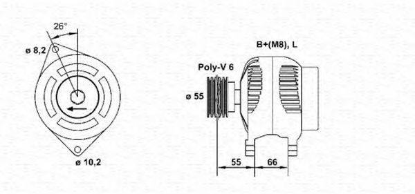 MAGNETI MARELLI 943354076010 Генератор