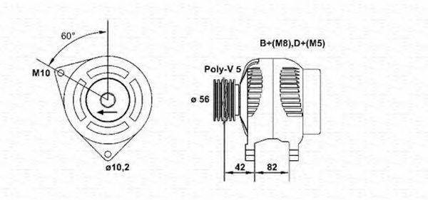 MAGNETI MARELLI 943355045010 Генератор