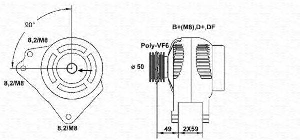 MAGNETI MARELLI 943355052010 Генератор