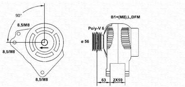 MAGNETI MARELLI 063533489010 Генератор