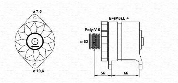 MAGNETI MARELLI 943355078010 Генератор