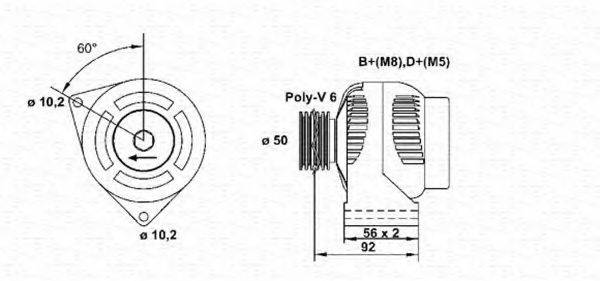 MAGNETI MARELLI 943355088010 Генератор