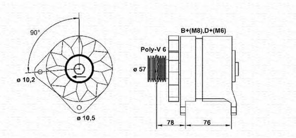 MAGNETI MARELLI 943355094010 Генератор