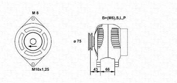 MAGNETI MARELLI 943355172010 Генератор