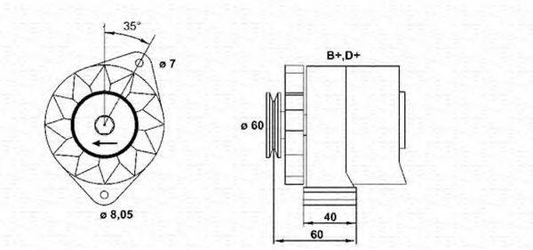 MAGNETI MARELLI 943356116010 Генератор