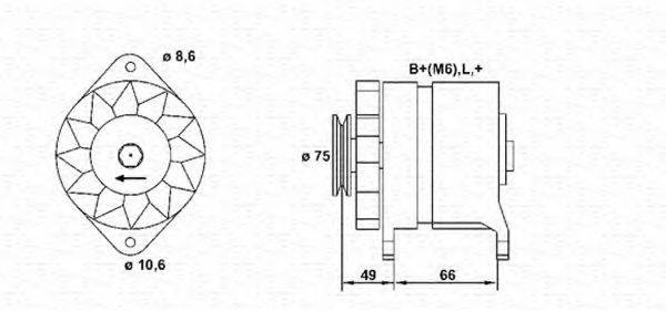 MAGNETI MARELLI 943356191010 Генератор