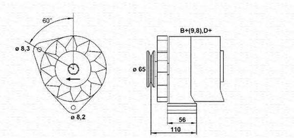 MAGNETI MARELLI 943356275010 Генератор