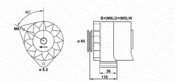 MAGNETI MARELLI 943356605010 Генератор