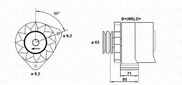 MAGNETI MARELLI 943356689010 Генератор
