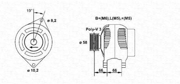 MAGNETI MARELLI 943356979010 Генератор