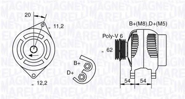 MAGNETI MARELLI 063321858010 Генератор