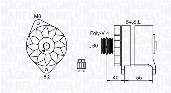 MAGNETI MARELLI 063532614010 Генератор