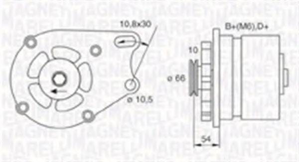 MAGNETI MARELLI 063730013010 Генератор