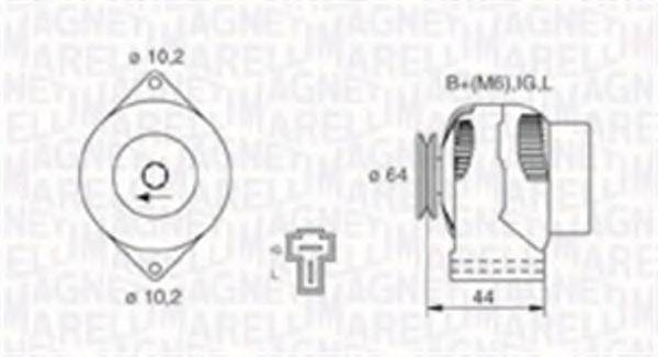 MAGNETI MARELLI 063730019010 Генератор