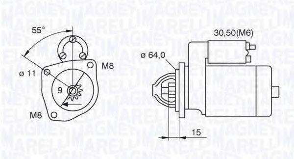 MAGNETI MARELLI 063521070910 Стартер