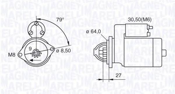 MAGNETI MARELLI 063521074370 Стартер