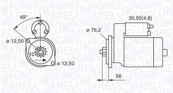 MAGNETI MARELLI 063521204080 Стартер