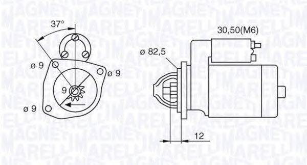 MAGNETI MARELLI 063521082390 Стартер