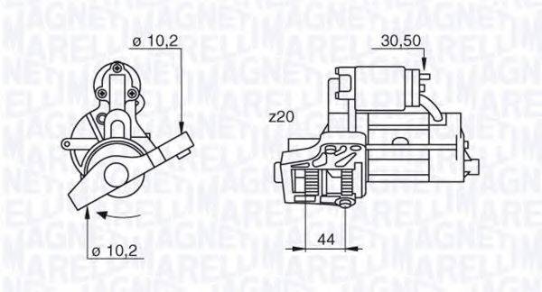 MAGNETI MARELLI 063522627010 Стартер