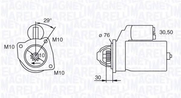 MAGNETI MARELLI 063280010010 Стартер